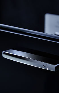 hochglanz verchromter Griff mit Prägung